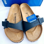 Klapki sandały czarne Birkenstock 44 Madrid skóra