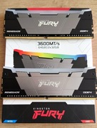 Pamięć RAM Kingston FURY Renegade RGB DDR4 64GB (2x32GB) 3600 CL18 Szary