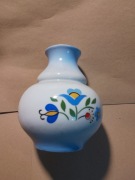 Wazon kaszubski porcelana Lubiana PRL antyk starocie błękitny