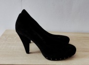 Szpilki czarne Roz.40 Venturini dla kobiety lubiącej Wysokość:)