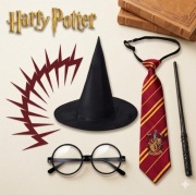 Kostium przebranie strój Harry Potter akcesoria okulary kapelusz różczka