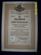 Z33@OBLIGACJA@GDAŃSK DANZIG@WIDOK ZURAWIA 1000 RM