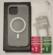 Apple iPhone 12/12 Pro Clear Case z MagSafe białe etui na telefon apple.   