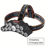 Lampa czołowa czołówka LED na głowę Akumulatorowa USB Najmocniejsza!!!