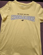 4F t-shirt dziecięcy żółty i zielony bawełna rozmiar 158