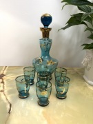 Zestaw karafka i 6 kieliszków Bohemia