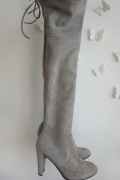 Stuart Weitzman Highland buty z cholewką nad kolano 38 uszkodzone