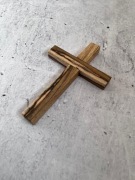 Drewniany, piękny Krzyż wykonany ze starego dębu 29,5 cm Ręcznie wykonany