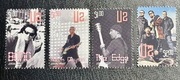 U2 Bono The Edge Adam Clayton 4 znaczki pocztowe z USA 