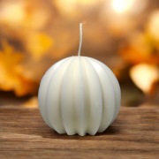 Świeczka sojowa "Okrągła ryflowana",  127g 