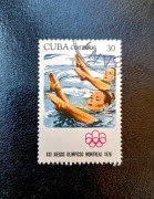 Stary znaczek Cuba Olimpiada Montreal 1976