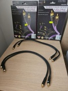 2x Melodika MD2RD05 Black Edition. Interkonekt audio cinch RCA - 0,5m
