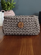 Koszyk rękodzieło ze sznura bawełnianego