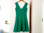 H&M SUKIENKA ZIELONA LETNIA ROZKLOSZOWANA NA LATO 36 S