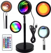 Lampa SUNSET RGB wielokolorowa TŁO do zdjęć + PILOT