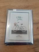 Ramka na zdjęcia srebrna biała