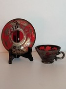 Filiżanka kryształowa ,  srebro ,espresso 