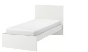 Łóżko MALM białe 90x200