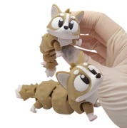 Figurka kolekcjonerska pies rasowy ruchoma ozdoba piesek corgi gadżet druk