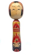 Japonia. Togatta/Daruma Kokeshi, sygnowana. Showa