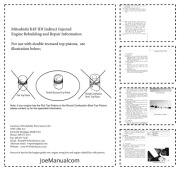 Mitsubishi K4F IDI Engine Repair Manual Instrukcja serwisowa 