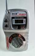 Mini radio FM z funkcją głośnika i zegara model ECB RS-2612