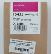 Oryginalny tusz Epson T5433 110ml Magenta