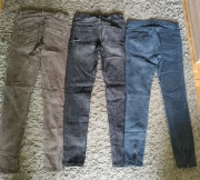 3x spodnie - XS ( Zara)