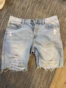 Spodenki krótkie jeansowe z dziurami rozmiar 32 męskie