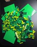 Lego Zielone, Ciemnozielone, Nowe; Dark Green, Light Green 