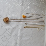 Zestaw biżuterii 6 szt nierdzewna stan bardzo dobry 