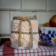 Lampion wazon makrama