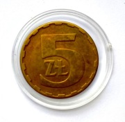 PRL - moneta 5zł - 1981 r-mała emisja