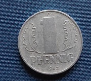 Moneta Niemcy 1 fenig 1962 NRD 