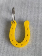 Brelok żółtka podkowa na szczęście 