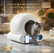 Inteligentna kula samoczyszcząca kuweta dla kota 360° Neutralizator Nowy 