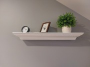 Półka drewniana biała