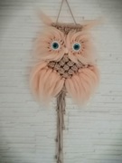 Sowa ze sznurka makrama od ręki 