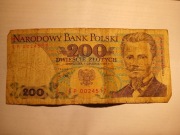 Banknot 200 zł 1988 rok - Seria EP