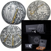 Zestaw 3 srebrnych monet Husaria Super Premium z numerem 274