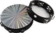 YOUEON Promienny tamburyn z dwurzędowymi dzwonkami, 20,5 cm 2 sztuki