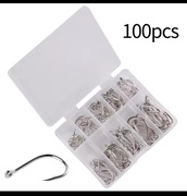 Haczyki wędkarskie zestaw 25szt. Ze stali wysokowęglowej