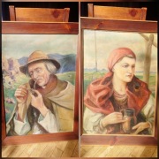 Obrazy Hajdukiewicz Góral i Kobieta przy studni