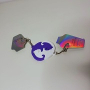 Breloczki dla pary – koty yin-yang