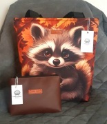 #24. Zestaw torebka i kosmetyczka  szop pedro