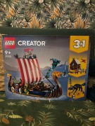 LEGO 31132 Creator 3w1 - Statek wikingów i wąż z Midgardu