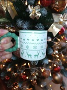 Świąteczny Kubek "Jelenie i Płatki Śniegu"