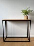 Konsola Loft lite drewno klejone i stal