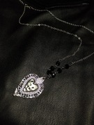 Naszyjnik z sercem alternatywny gotycki korale