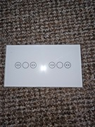 Panel szklany sterownika rolet podwójny biały 157 2Panel 